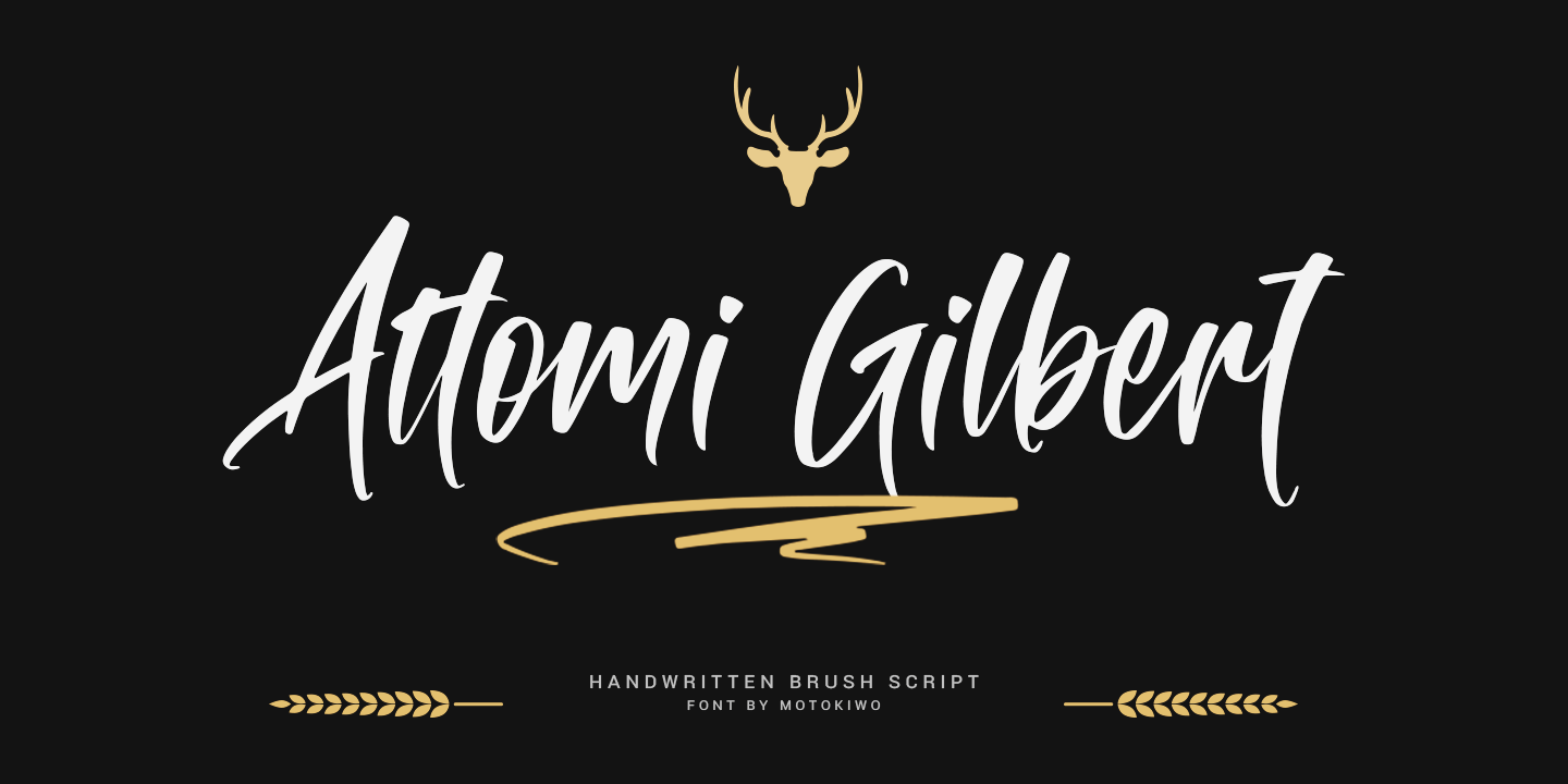 Font Attomi Gilbert